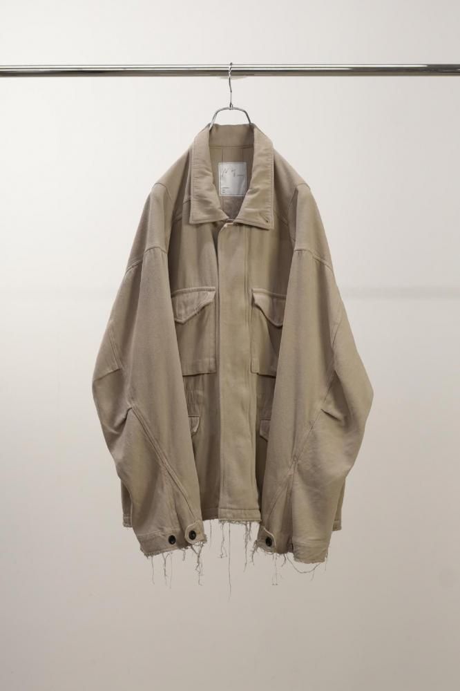 SILK SUEDE FIELD JACKET(SAND)