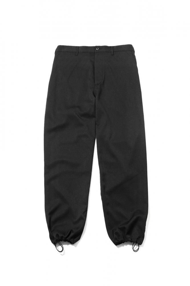 WOOLY TWILL TROUSERS(BLACK)