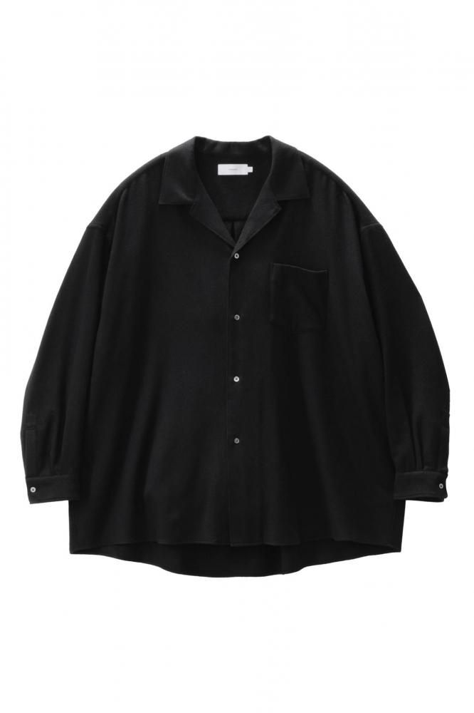 Extra Fine Wool Viyella Sleeping Shirt(BLACK)