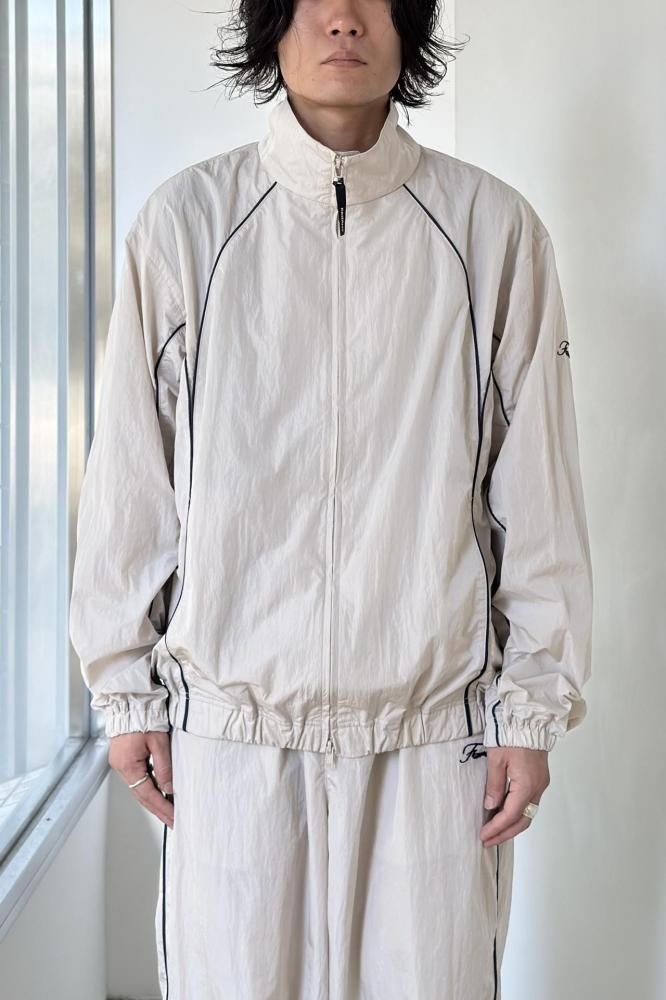 Nylon Piping Track Jacket(Beige)