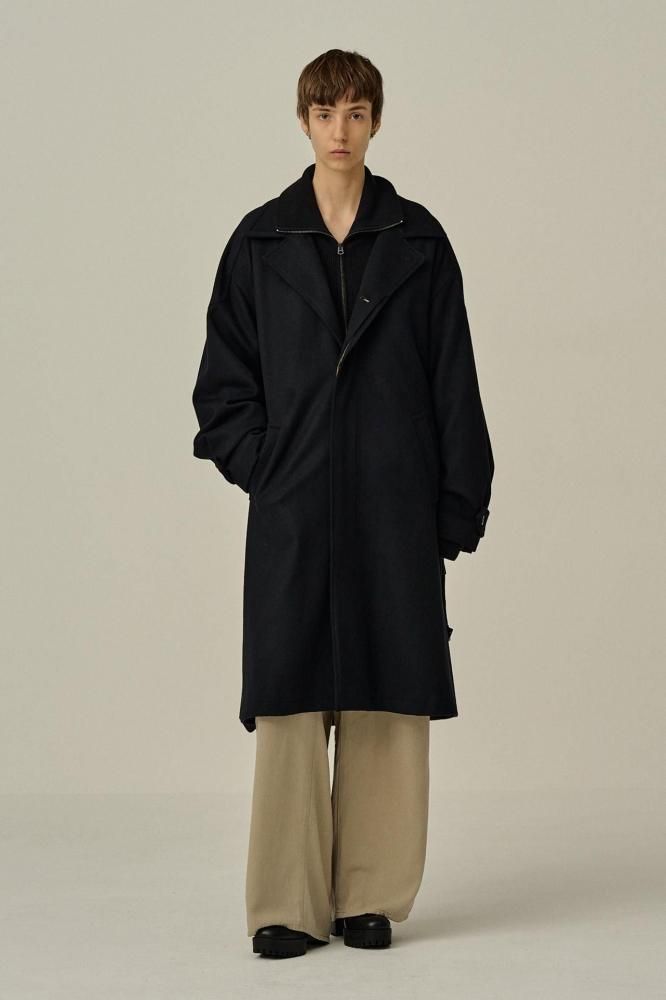 Sサイズ　T/W KERSEY BALMACAAN COAT LIDNM / Llife ONLINE STORE / T/W KERSEY BALMACAAN COAT