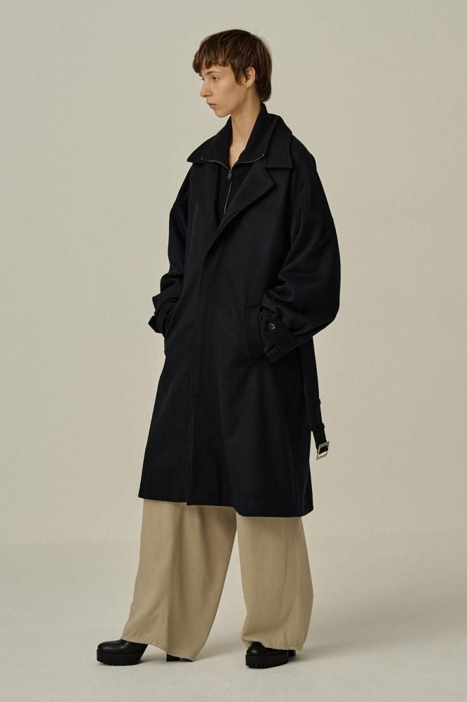 ジャケット・アウター ANCELLM DRILL BALMACAAN COAT BLACK 2 ANCELLM（アンセルム） DRILL BALMACAAN COAT(BLACK) s.t.c