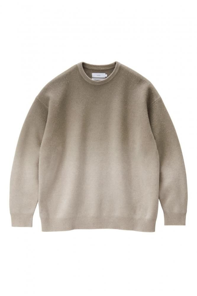 Gradient Dyed Wool Crew Neck Knit(GREGE)