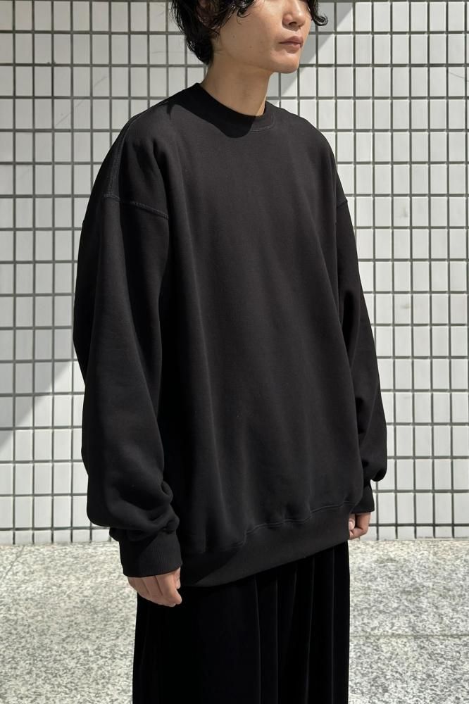 AZUMA Terry Crew Neck Sweat(BLACK) - H-L