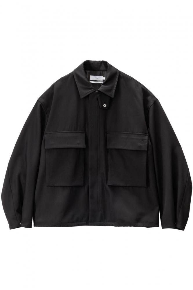 Techno Wool Nylon Field Jacket(BLACK)