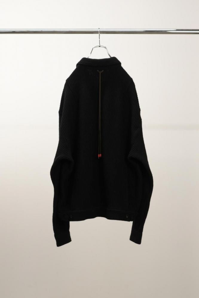 WOOL CORDUROY WORK SHIRT JACKET(BLACK) - H-L