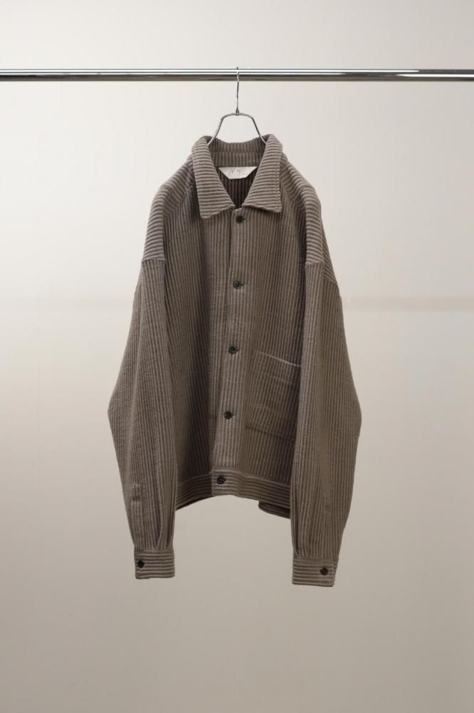 WOOL CORDUROY WORK SHIRT JACKET(SAND)