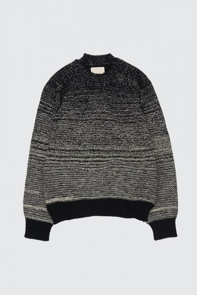 Gradation Crewneck Sweater(BLACK)