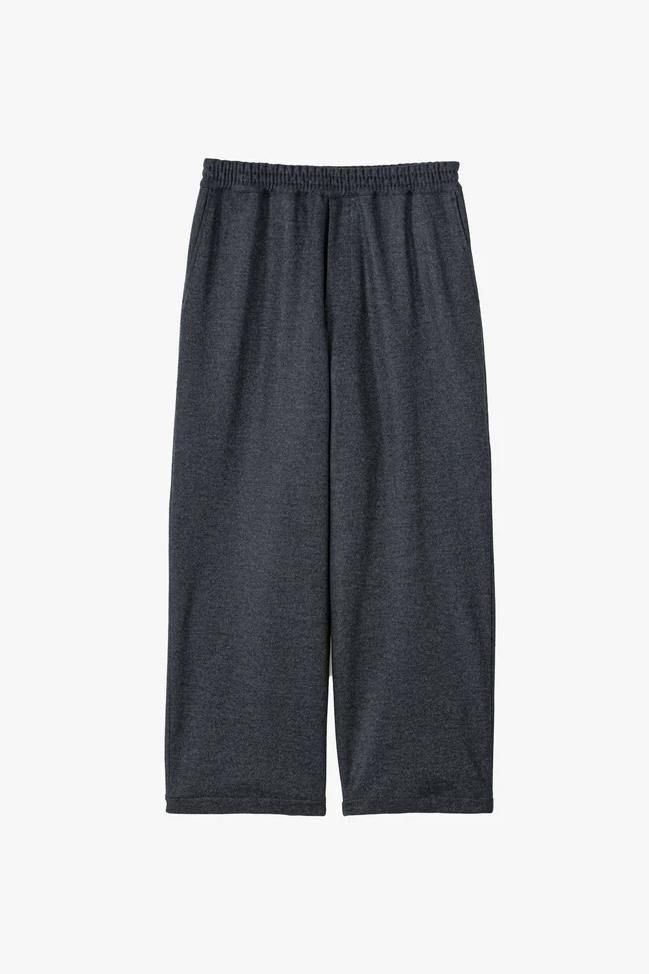 Wool Smooth Flannel Easy Wide Pants(GRAY)