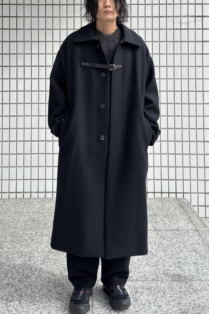Melton Big Balmaccan Coat(BLACK) - H-L