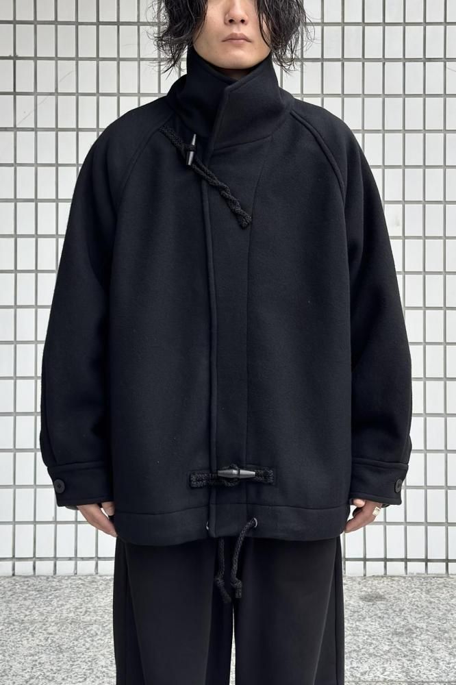 is-ness ダッフルコート Lサイズ ブラック 2021aw DUFFLE SMOCKS