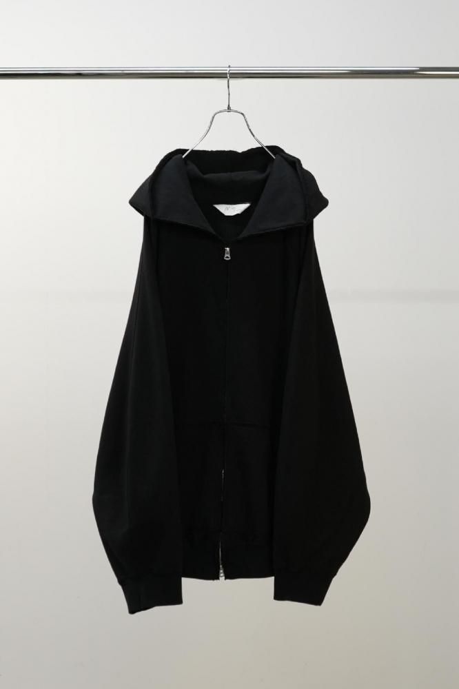 SWEAT HOODIE COAT(BLACK)