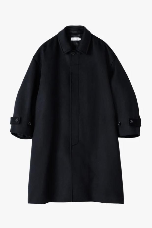 Light Melton Oversized Coat(BLACK)