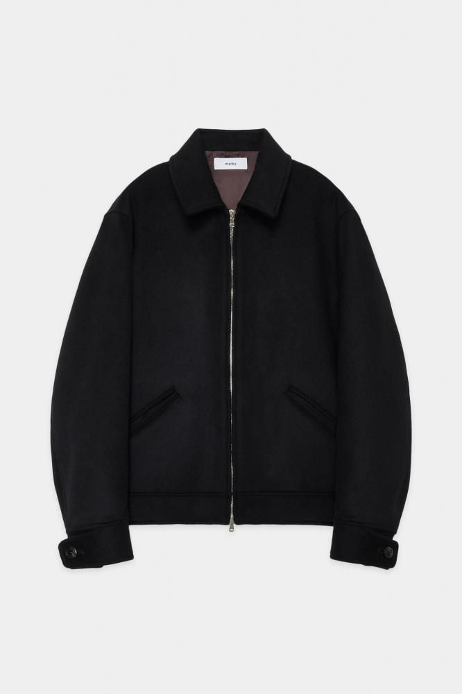 SPORTS JACKET -WOOL SILK CASHMERE BEAVER-(BLACK)