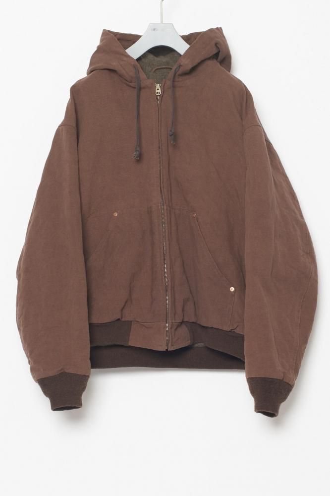 Cotton Hemp Hoody Jacket(KAKISHIBU)