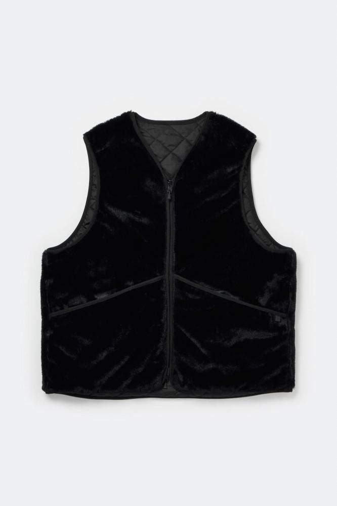TECH REVERSIBLE BRITISH HUNTER FUR VEST(BLACK)