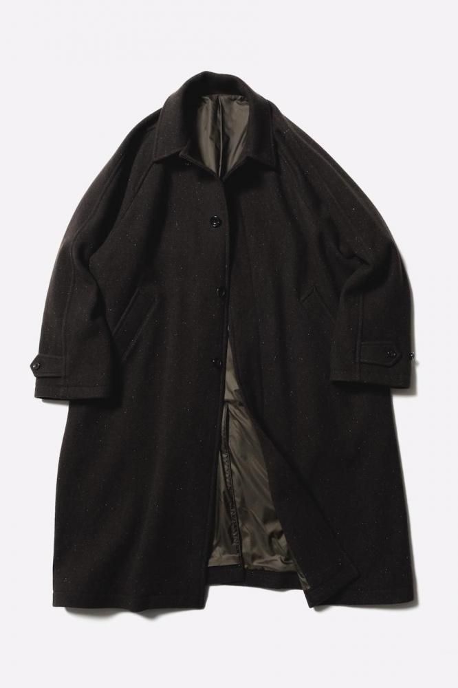 Unlikely Balmacaan Coat Nep Tweed(BROWN) - H-L