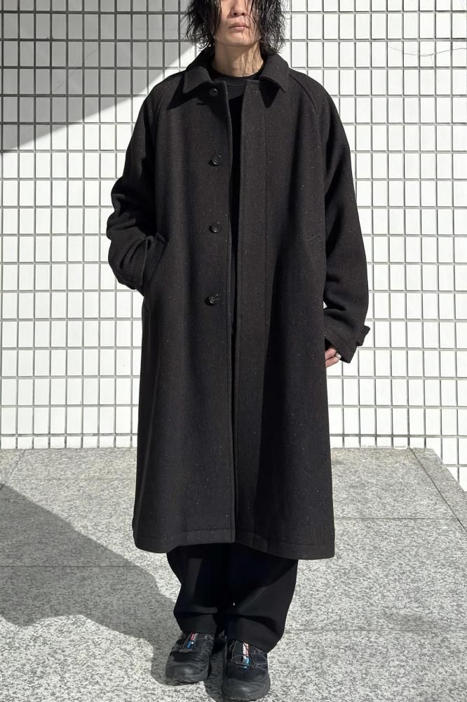 Unlikely Balmacaan Coat Nep Tweed(BROWN) - H-L