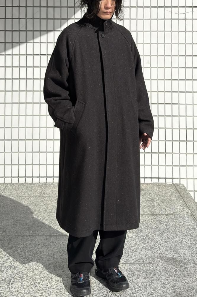 Unlikely Balmacaan Coat Nep Tweed(BROWN) - H-L