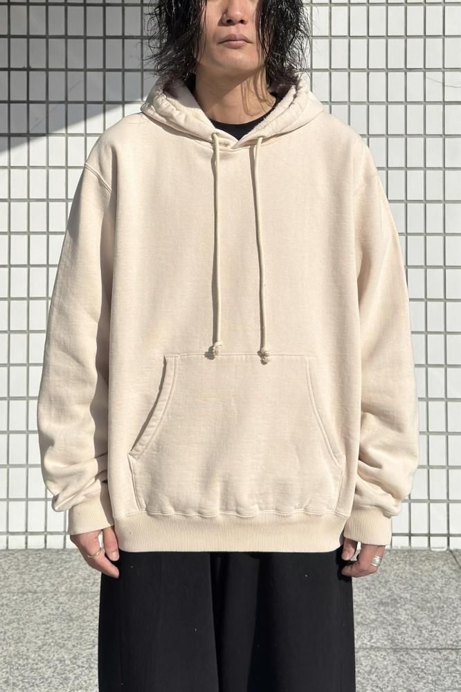 SMOOTH SOFT BD SWEAT P/O PARKA(DUSTY PINK)