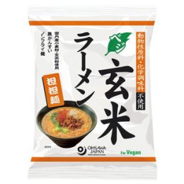 オーサワ ベジ玄米ラーメン 坦担麺 132g(麺80g)