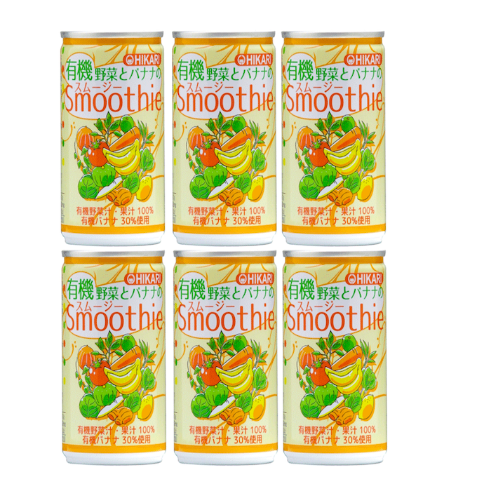 ヒカリ 有機野菜とバナナのスムージー 160g<1箱30本入り> - 有機野菜・オーガニック食品の卸売・仕入れなら|オーガニックフーズ普及協会