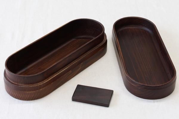 新品 角田清兵衛商店 紀州桧弁当箱 type 3 ダークブラウン 日本製 弁当箱 木製弁当箱 食洗器対応 ギフト 結婚祝い プレゼント 贈り物_39765009 角田清兵衛商店 紀州桧弁当箱 type 3 ダークブラウン 日本製
