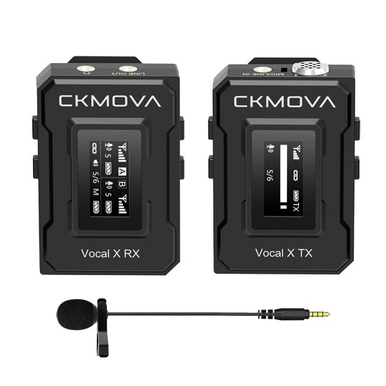 CKMOVA Vocal X V1 ワイヤレスマイク・レシーバーセット（黒・ピンマイク付き）1年保証付き