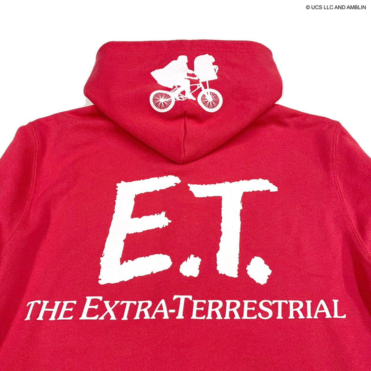 E.T. x MADTOYZ x KUWAHARA Zip Hoodie (Red) - GREED CYBER SHOP