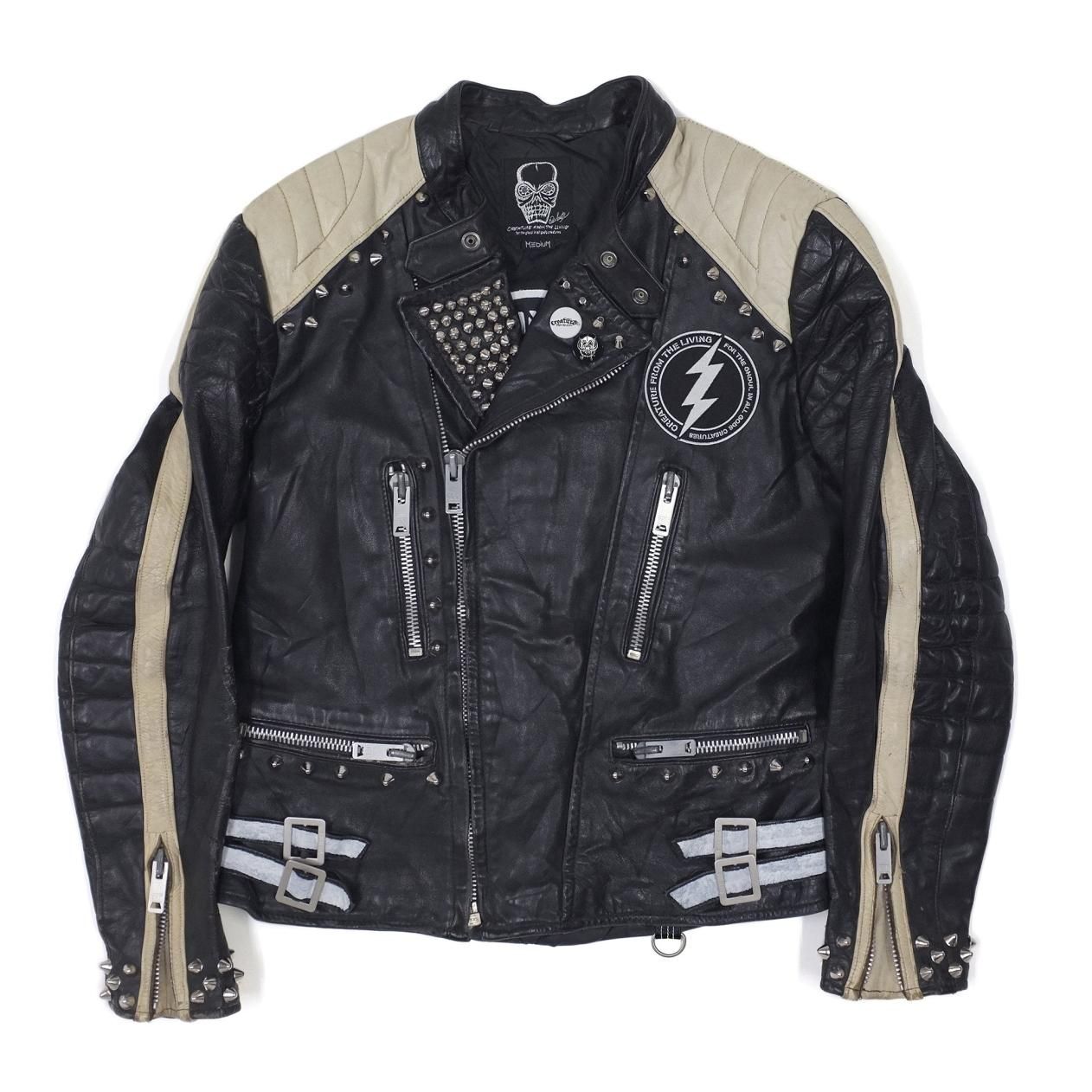 CUSTOM STUDDED JACKET Type-A【M】 - GREED CYBER SHOP CUSTOM STUDDED JACKET Type-A【M】 - GREED CYBER SHOP