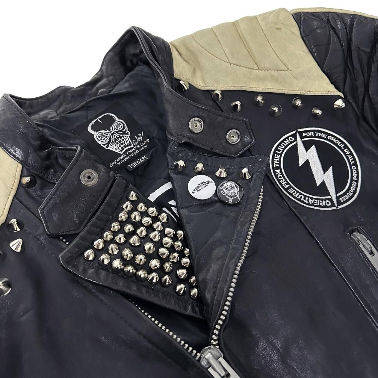CUSTOM STUDDED JACKET Type-A【M】 - GREED CYBER SHOP CUSTOM STUDDED JACKET Type-A【M】 - GREED CYBER SHOP