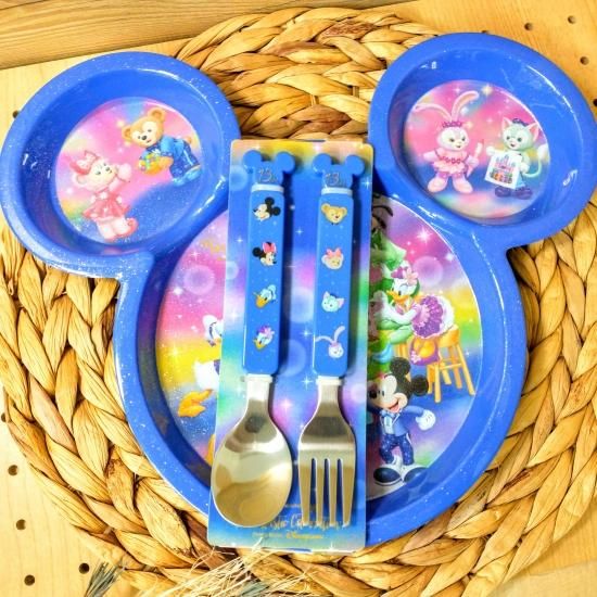 香港ディズニー】子ども用 カトラリー ダッフィー メイ トーニ 13周年