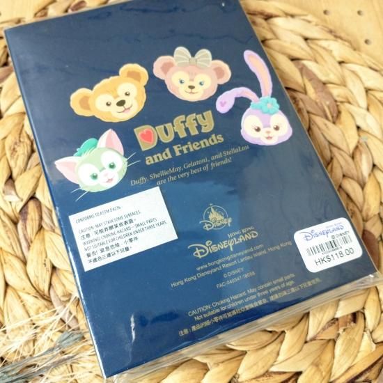 香港ディズニー】付箋セット 8本カラーペン付き ダッフィーフレンズ