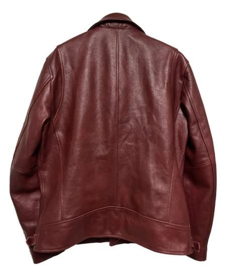 Alleglo×CROWS 本革シープレザーレッドライダースジャケット Alleglo×CROWS 本革シープレザーレッドライダースジャケット