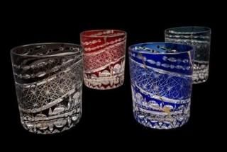 ڻҥ饹ɡѤǥ4ˡCut glass  Kintsugi designs (4 colours)