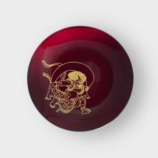 ݾίRound small plate Fujin akatame