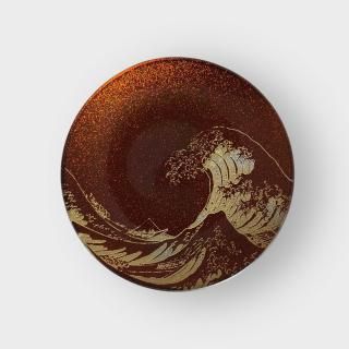 ݾ̺ءίϡRound small plate Hokusai akatame nashiji