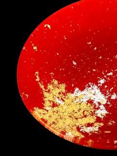 ݾ  ʶ(4)Round small plate Kodai (gold leaf)(4 colours)