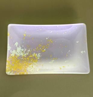 ѾFATA ѡץʶˡSmall square plate FATA purple (gold leaf)