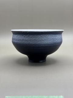 ǻơYOSHIHIKO FUJII  ǡ֥å MINOYAKI + YOSHIHIKO FUJII Matcha bowl Gradation black