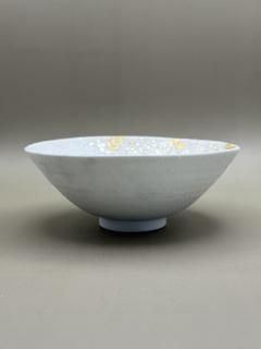 ǻơYOSHIHIKO FUJII   󡦶MINOYAKI + YOSHIHIKO FUJII Matcha bowl silvergold leaf 