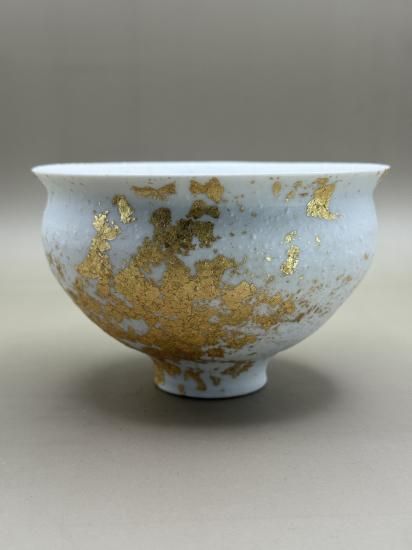 美濃焼＋YOSHIHIKO FUJII 抹茶碗 金箔・銀箔 MINOYAKI + YOSHIHIKO