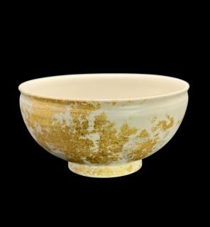 ǻơYOSHIHIKO FUJII եܥ 餷(2) MINOYAKI + YOSHIHIKO FUJII Cafe au lait bowl Foil sprinkled