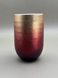 ǻơYOSHIHIKO FUJII ݤ ɥǡå MINOYAKI + YOSHIHIKO FUJII Teacup Gold gradation red