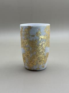 ǻơYOSHIHIKO FUJII ݤ 󡦶 MINOYAKI + YOSHIHIKO FUJII Teacup Gold leaf / Silver leaf
