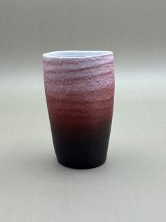 ǻơYOSHIHIKO FUJII ݤ ǡå MINOYAKI + YOSHIHIKO FUJII Teacup Gradient red
