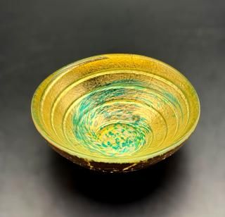 T-67 ӡɥȭ  ŽꡡBeidoro  Sake cup small deep bowl  gold  gilded