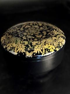 եܥ롡⡡񡡼Covered bowl Sink Gold Hanamai jet black