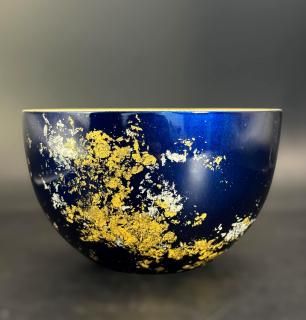 С塡ʶ  Bowl Kodai Lapis lazuli blue (gold leaf)