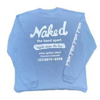 the band apart NAKED L / S T-shirt BLUE